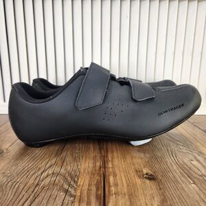 Bontrager Solstice Road Cycling Shoes Mens Sz 14 Black Dual Strap 3-Hole Cleats